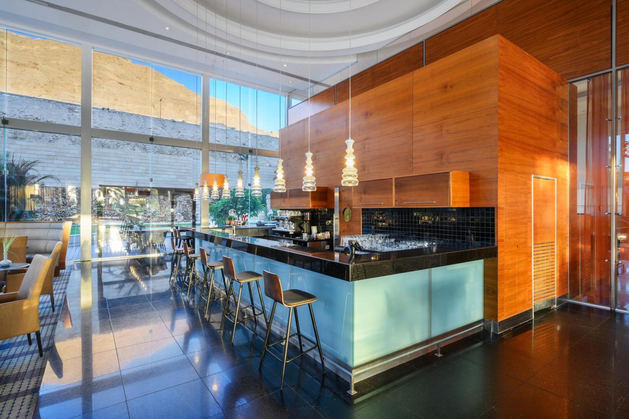 Nevo By Isrotel Collection Ein Bokek Luaran gambar The bar at the restaurant